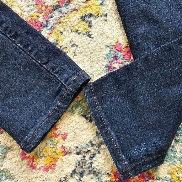 AG Adriano Goldschmied The Stilt Cigarette Leg Skinny Jeans Faded Leg Dark Wash - Picture 9 of 11